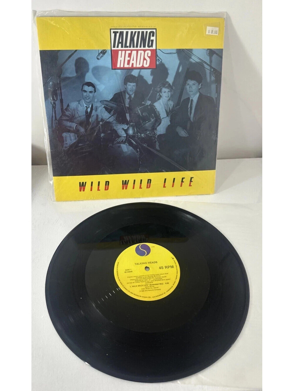 Talking Heads Wild Wild Life 1986 12" Vinyl Single Maxi 45 RPM Sire 20593-0 EX